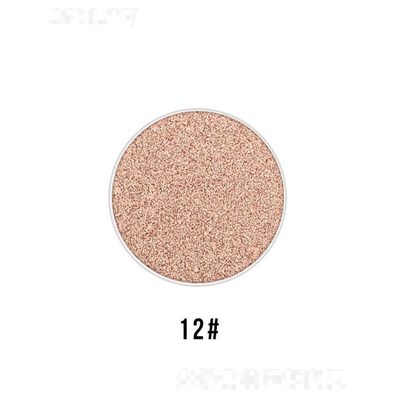 广州仙蒂36mm单色眼影12# 哑光珠光亮片葱粉通用眼影盘
