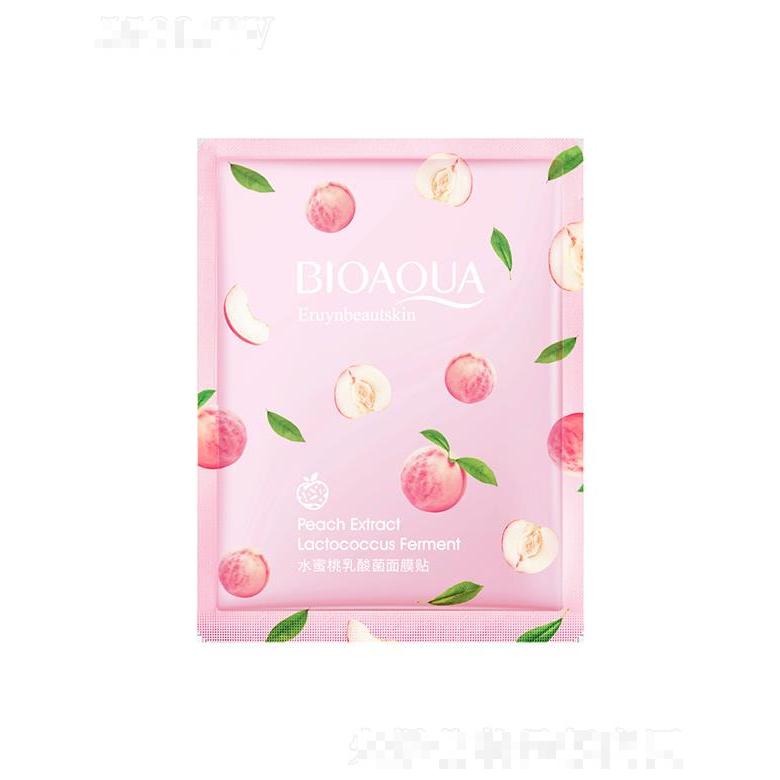 广州市爱莲  泊泉雅水蜜桃乳酸菌面膜贴   补水滋润