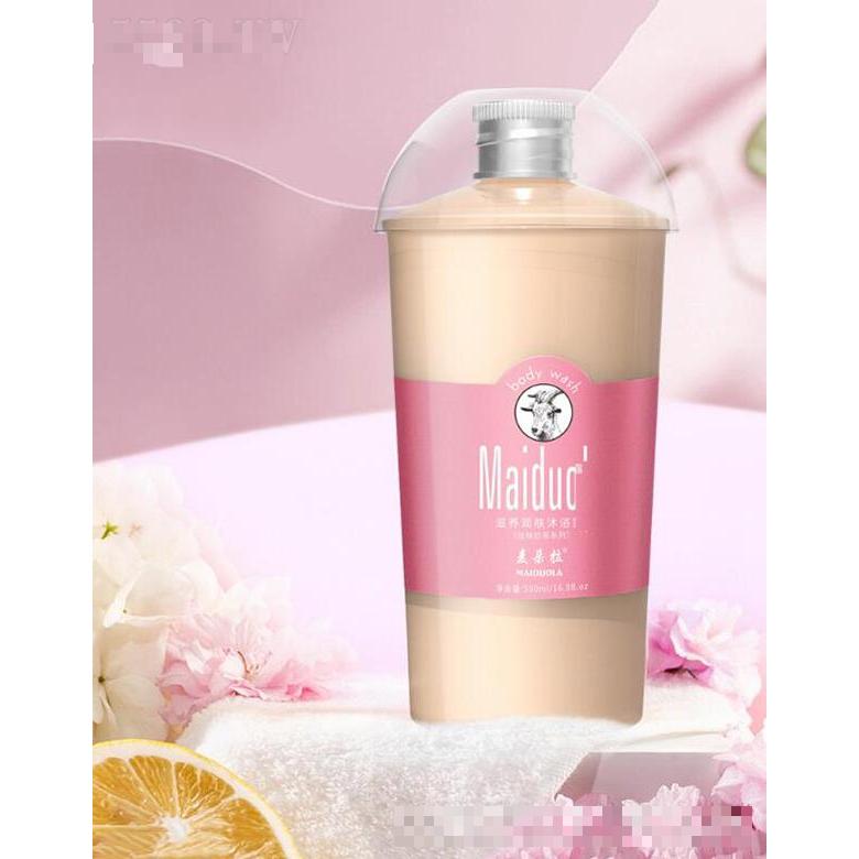 麦朵拉 滋养润肤奶茶杯沐浴露 留香氨基酸烟酰胺清洁沐浴液