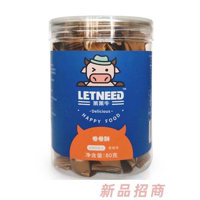 莱莱牛卷卷酥猕猴桃草莓玉米味多种果蔬口味蛋酥