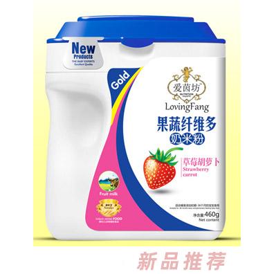 爱茵坊草莓胡萝卜猕猴桃山楂苹果淮山香橙核桃香蕉燕麦雪梨莲子果蔬纤维多奶米粉桶装