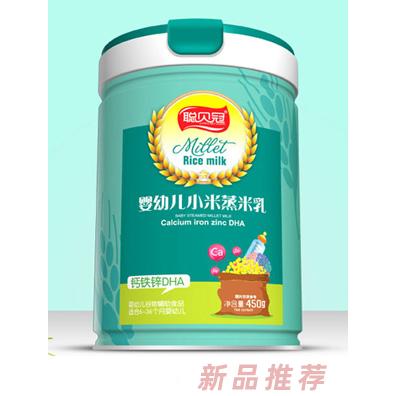 聪贝冠钙铁锌DHA淮山薏米水苏糖护畅小米蒸米乳罐装盒装