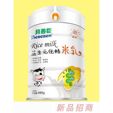 贝善臣益生元优畅淮山薏米乳清蛋白钙铁锌猴头菇果蔬米乳原味蒸米乳480克罐装