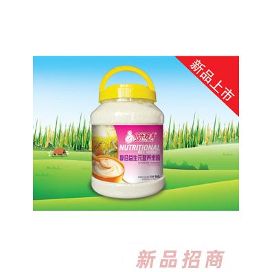倍乐妈咪复合益生元果蔬多维核桃莲子铁锌钙营养米粉900g桶装