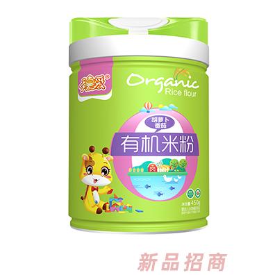 多嘉爱有机米粉罐装胡萝卜番茄铁锌钙苹果益生菌原味多种口味