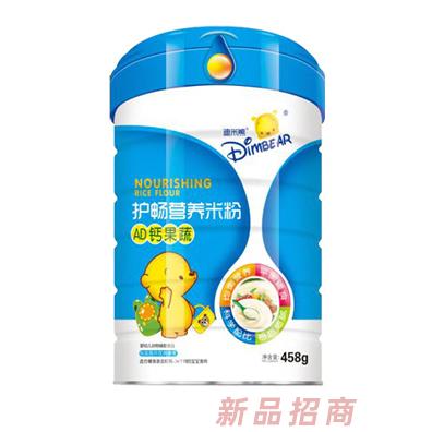 迪米熊AD钙果蔬复合益生元核桃莲子铁锌钙多种口味护畅营养米粉罐装