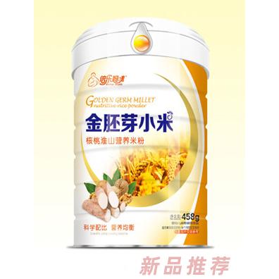 倍乐妈咪核桃淮山铁锌钙五谷杂粮益生元金胚芽小米营养米粉桶装