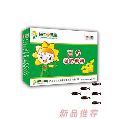 葵花芝婴童富锌藻油DHA鱼油益生元乳钙果蔬铁凝胶糖果