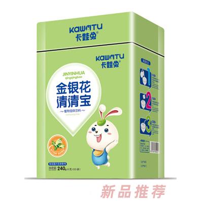 卡娃兔金银花山楂开味水苏糖护畅益生元多种口味清清宝听装240g