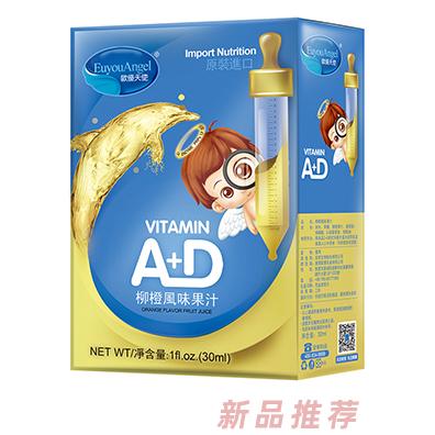 欧优天使A+D柳橙风味果汁
