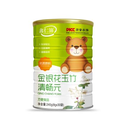 儿童金银花钙铁锌益生菌菊花晶固体饮料罐装OEM代工