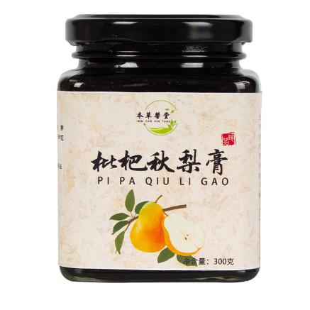 枇杷秋梨膏手工膏滋罗汉果胖大海糖醇雪梨膏OEM代工