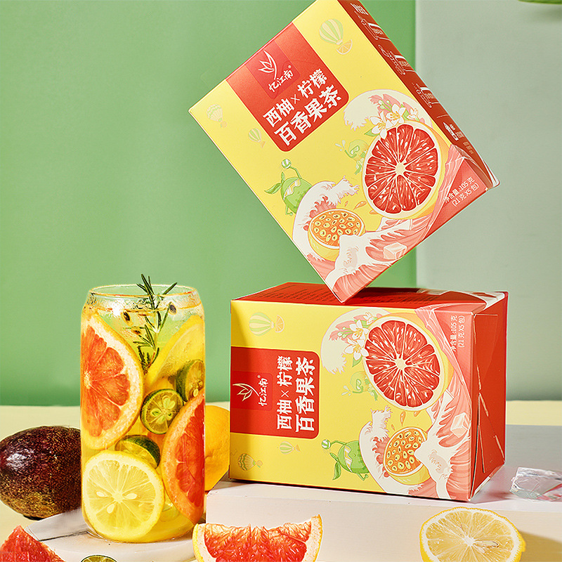 忆江南西柚柠檬百香果茶oem代工