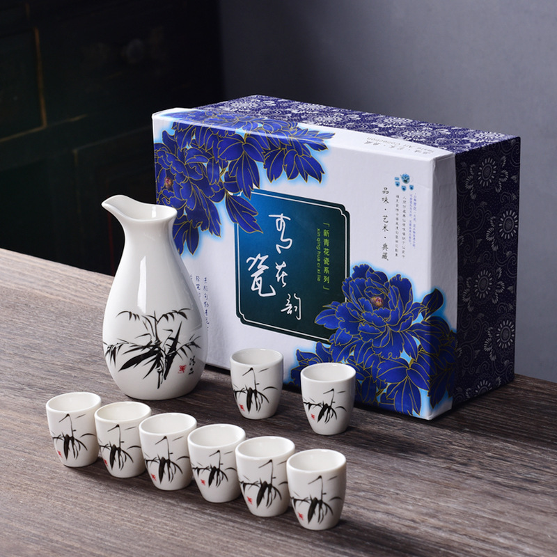 陶瓷酒具套装陶瓷白酒分酒器oem代工