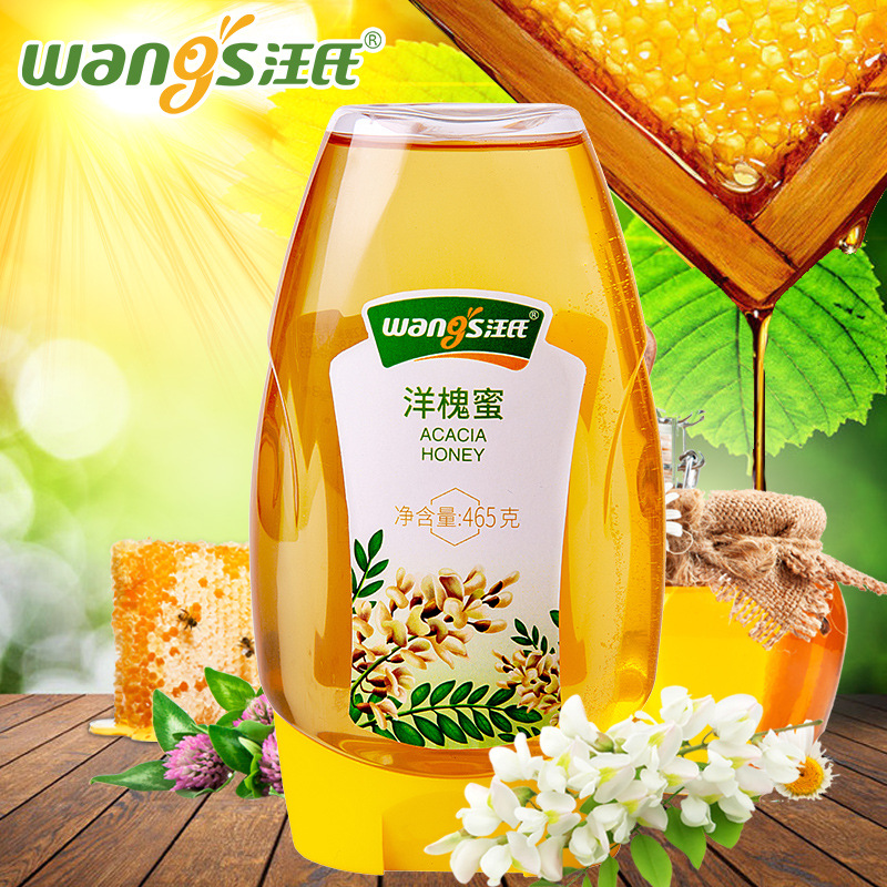 汪氏蜂蜜纯洋槐蜜465g/瓶OEM代加工