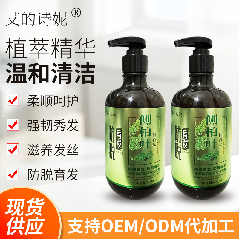 艾的诗妮厂家批发侧柏叶防脱育发固发洗发水OEM代加工