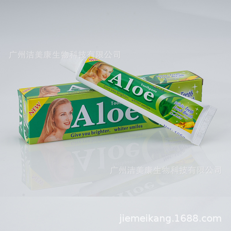 芦荟牙膏Aloe Toothpaste105克清新口气OEM代工厂
