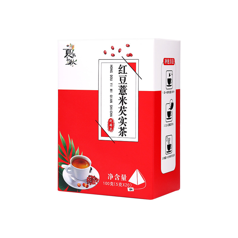 盒装红豆薏米芡实茶三角包清湿养生茶包OEM代加工