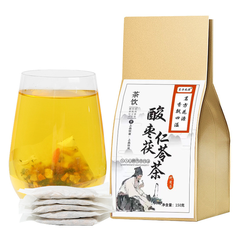 茗方花源 酸枣仁茯苓茶袋泡茶袋泡茶独立包装组合茶150克袋批发OEM代加工