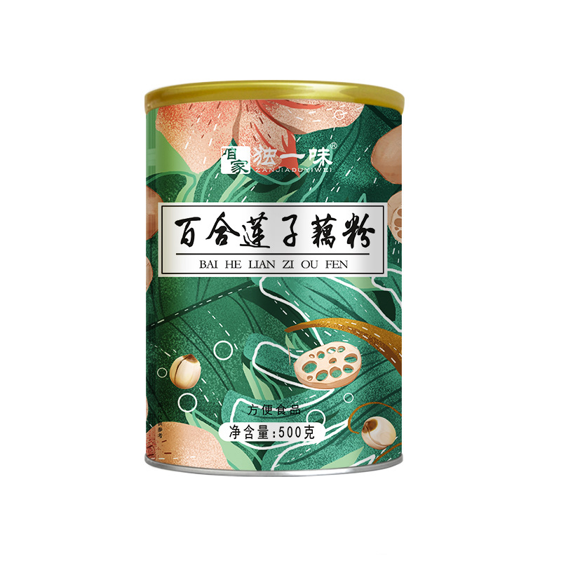百合莲子藕粉营养早餐500g/罐代餐粉OEM代加工