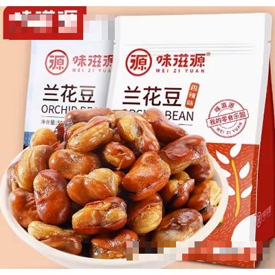 味滋源兰花豆500g酱汁牛肉味蚕豆袋装怪味豆香酥散装休闲零食品