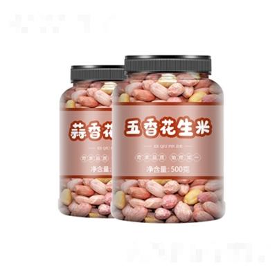 文昂堂五香蒜香花生米新货下酒菜罐装香酥红皮熟花生