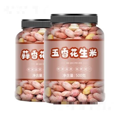 文昂堂五香蒜香花生米下酒菜罐装香酥红皮熟花生