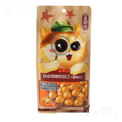 星期八鱼皮花生休闲炒货零食