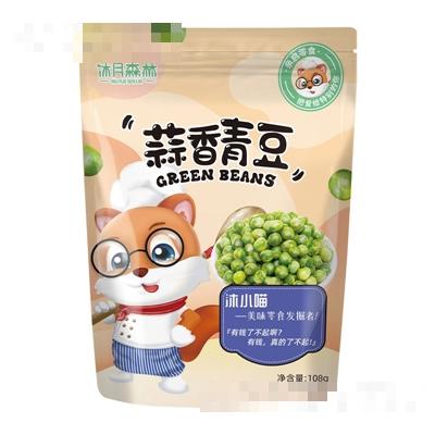 沐月森林休闲零食小吃炒货招商蒜香青豆108g