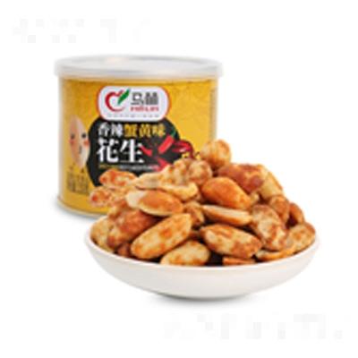 马林食品香辣蟹黄味花生罐装150克坚果炒货食品