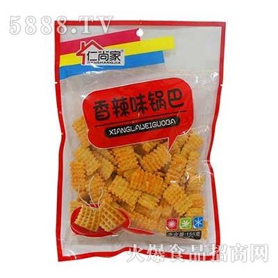 仁尚家香辣味锅巴休闲食品155g袋装