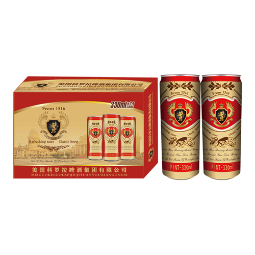 美国科罗拉啤酒12°330ml×24罐（红）.jpg