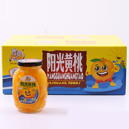 吉爽阳光黄桃罐头260gX10.jpg