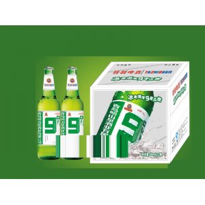 崂山泉500ml白箱九度啤酒