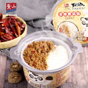 紫山麻婆豆腐 香菇素肉 香辣蘑菇自热桶饭