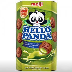 明治熊猫抹茶夹心饼干