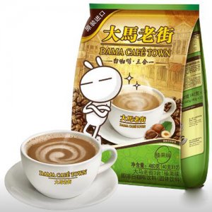 大马老街3合1榛果味即溶白咖啡饮料(固体饮料)