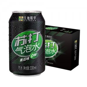 天地精华罐装青瓜味苏打气泡水330ml