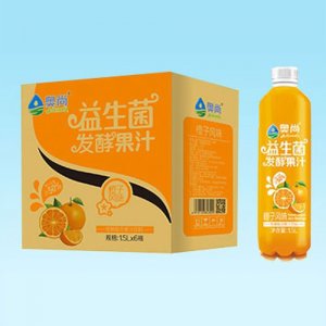 奥尚益生菌发酵橙汁1.5L6瓶