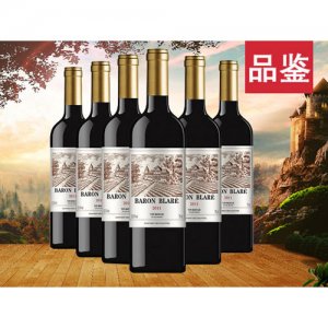 法国进口布拉雷男爵干红葡萄酒品鉴750ml6瓶件