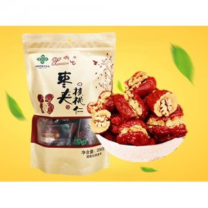 响吃枣夹核桃208gX20袋件