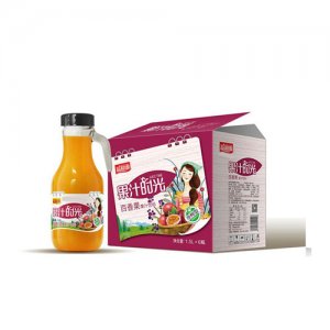 溢和源手柄百香果汁饮料1.5L