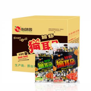怡味园加虾猫耳朵箱装800g