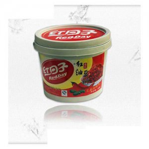 红日子圆桶装豆瓣酱盒装