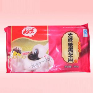 大家乐360克无蔗糖黑芝麻汤圆