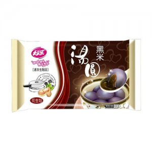 大家乐黑糯米面皮400克花生馅汤圆