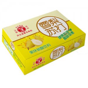 望花谭雪梨苏打果味饮料箱