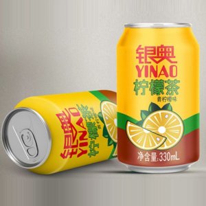 望花谭银奥柠檬茶青柠味330ml