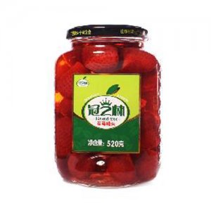 冠芝林520克草莓罐头
