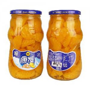 康发700克桔子罐头x2